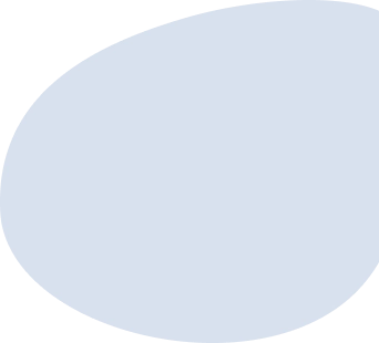 Blaue dekorative Form